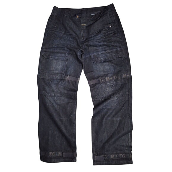 Y2K Marithe Francois Girbaud Wide Leg Baggy Jeans Men's 40x34 Shuttle Tape Cargo - Picture 1 of 14
